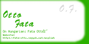 otto fata business card